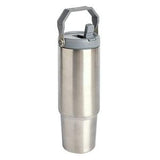 Sainsbury's Home Stainless Steel Swivel Handle Travel Cup 880ml