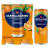 San Pellegrino Boisson pétillante à l'orange, pack de 4 x 330 ml