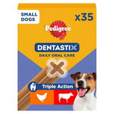 Sainsburys Pedigree Dentastix Daily Adult Small Dog Dental Sticks x35 550g- Buy online at McGrocer