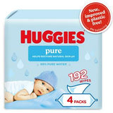 Lingettes pour bébé Huggies Pure sans plastique, paquet de 48 lingettes