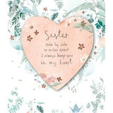 Carlton Happy Birthday Sister Keep In My Heart Greeting Card