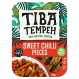 Sainsburys Tiba Sweet Chilli Tempeh Pieces Ready-to-Cook Plant Protein 200g- Buy online at McGrocer