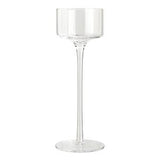 Habitat Clear Long Stem Glass Pillar Candle Holder 25cm