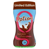 Sainsburys Options Belgian Choc Cherry Limited Edition Instant Hot Chocolate 220g- Buy online at McGrocer