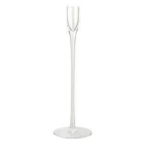 Habitat Clear Stem Large Glass Taper Holder 30cm, UK version