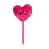 Sainsburys Sainsbury's Heart Plush Ballpoint Pen Pink- Buy online at McGrocer