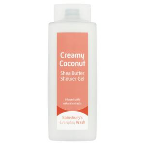 Sainsbury's Coconut Shea Butter Shower Gel 500ml (British brand)