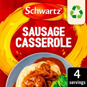 Sainsburys Schwartz Sausage Casserole Recipe Mix 35g- Buy online at McGrocer