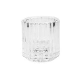 Sainsburys Habitat Pressed Glass Tealight Taper Holder Clear 6cm- Buy online at McGrocer