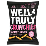 Well & Truly Crunchies Smokey Bacon Baked Corn Snacks 100g
