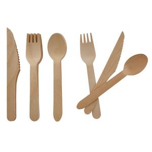 Sainsbury's Wooden Cutlery Mixed Pack 24 Pieces