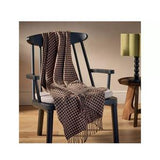 Sainsburys Habitat Houndstooth Throw Brown & Black 150x125cm- Buy online at McGrocer