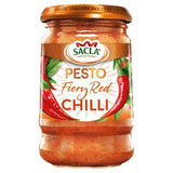 Sainsburys Sacla Fiery Red Chilli Pesto 190g- Buy online at McGrocer