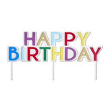 Sainsburys Sainsbury's Home Celebrate Metallic Acrylic Cake Topper Happy Birthday 20cm x 10cm- Buy online at McGrocer