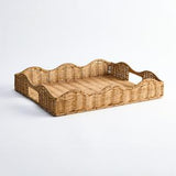 Habitat Rattan Coffee Table Tray Platter 45x35cm