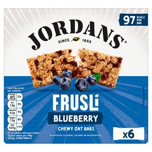 Jordans Frusli Saftige Blaubeer-Kau-Müsliriegel 6 x 25g