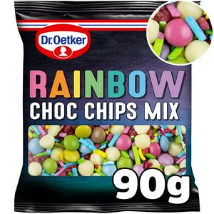 Dr. Oetker Rainbow Chocolate Chips Mix Cake Topping 90g