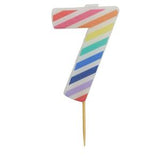 Sainsburys Habitat Age Candle 7 Rainbow Party Candle 16g- Buy online at McGrocer