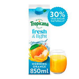 Sainsburys Tropicana Fresh & Light Morning Orange Blend Drink 850ml- Buy online at McGrocer