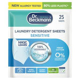 Sainsburys Dr. Beckmann Original Sensitive Laundry Detergent Sheets Fresh Cotton 25 Count- Buy online at McGrocer