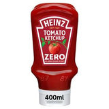 Sainsburys Heinz Tomato Ketchup Zero Added Sugar & Salt 400ml- Buy online at McGrocer
