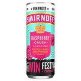 Sainsburys Smirnoff Raspberry Crush & Lemonade Ready To Drink Cocktail 250ml- Buy online at McGrocer