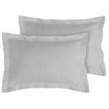 Sainsburys Sainsbury's Home Cotton Rich Oxford Pillowcase Pair Dove Grey 75x50cm- Buy online at McGrocer