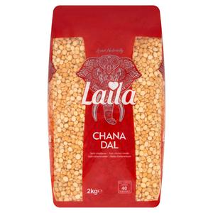 Laila Chana Dal Split Chickpeas 2kg, UK version