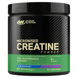 Sainsburys Optimum Nutrition Micronised Creatine Powder Blue Raspberry Sports Nutrition 247.5g- Buy online at McGrocer