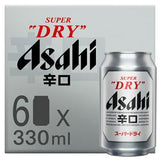 Sainsburys Asahi Super Dry Lager 6x330ml- Buy online at McGrocer