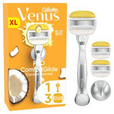 Sainsburys Venus Comfortglide Coconut Olay Razor Blades x3- Buy online at McGrocer