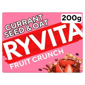 Ryvita Fruit Crunch Crispbread Currant Seed 200g, imported from the UK
