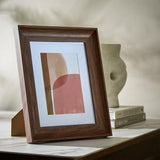Habitat Walnut Square Picture Frame 5x5 Wooden Photo Frame