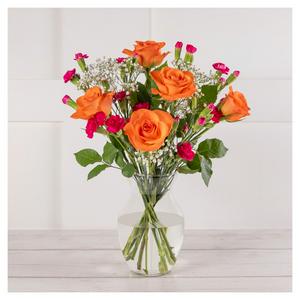 Sainsbury's Rose and Spray Carnation Posy Flower Bouquet