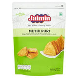 Jaimin Methi Puri stekt indisk brød 200g pakke importert, britisk versjon