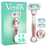 Sainsburys Gillette Venus Deluxe Smooth Sensitive Rose Gold Razor For Women- Buy online at McGrocer