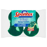 Sainsburys Spontex Easy Sponge Scourers Lemon Scent x2 Pack- Buy online at McGrocer