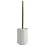 Sainsbury's White ribbed toilet brush set (British brand)