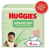 Huggies Natural Care Baby Wipes Plastic Free 4 x 48
