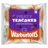 Sainsburys Warburtons Teacakes Fruited Pack of 4 Bakery- Buy online at McGrocer