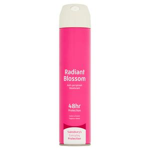 The Collection Radiant Blossom Anti-Perspirant Spray 250ml, imported from the UK
