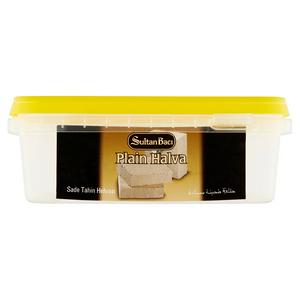 Sultan Baci Plain Halva 350g block wrapped for retail (British brand)