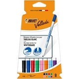 Sainsburys BIC Velleda Whiteboard Markers 8 Pack Fine Bullet Nibs- Buy online at McGrocer