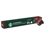 Sainsburys Starbucks Italian Style Roast Coffee Capsules Dark Roast Nespresso Compatible 10 Count Tube 56g- Buy online at McGrocer
