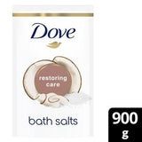 Sainsburys Dove Restoring Care Bath Salts Coconut Cacao 900g- Buy online at McGrocer