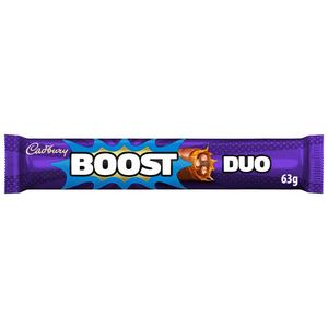 Cadbury Boost Duo Melkesjokolade Karamellkjeksbar 63g