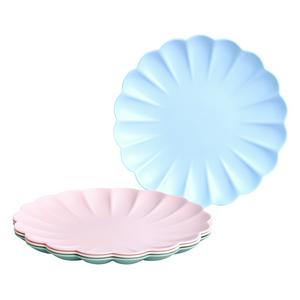 Sainsbury's Home Scallop Edge Reusable Plastic Plates 4 Pack
