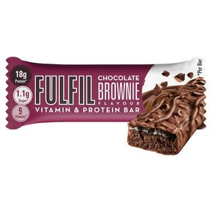 Sainsburys Fulfil Chocolate Brownie Protein & Vitamin Bar 55g- Buy online at McGrocer