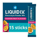 Sainsburys Liquid I.V. Electrolyte Powder Mix Passion Fruit Sports Drink Sachets 15-pack- Buy online at McGrocer