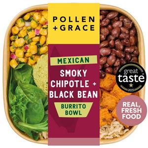 Pollen + Grace Mexican Smoky Chipotle Black Bean Burrito Bowl Salad 275g